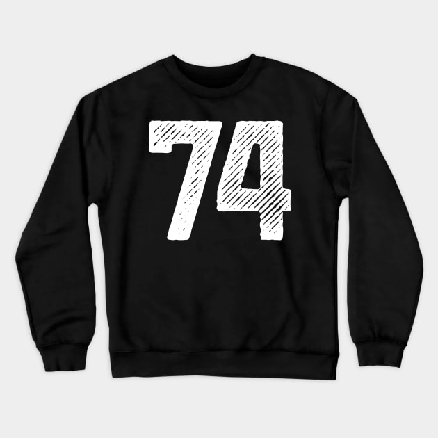 Seventy Four 74 Crewneck Sweatshirt by colorsplash